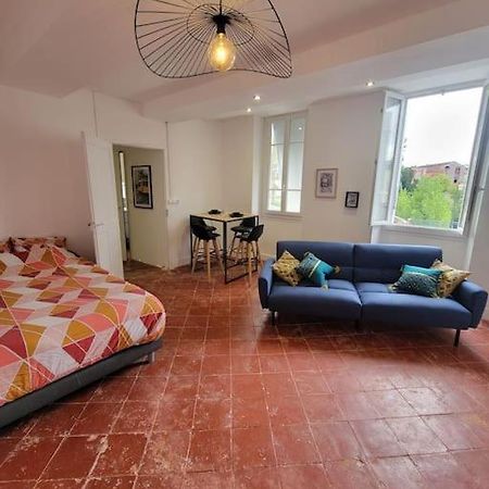 Appartement De Charme Avec Tomettes Et Parquet Graulhet Bagian luar foto